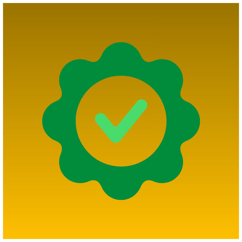 Green check mark for approval